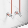 image:imageVEVOR 10 Pack Angle Stop Valve Water Shut Off Valve 12 PEX x 38 OD Compression 14 TurnChrome Plated Brass Shutoff Valves for Bathroom Kitchen Toilet Shower Plumbing10